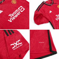 Kids Manchester United Home Jersey Kit 2023/24