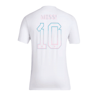 Inter Miami Messi Printing T-Shirt White 2023