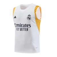 Real Madrid Sleeveless Training Kit (Top+Shorts) White 2023/24