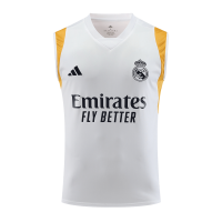 Real Madrid Sleeveless Training Kit (Top+Shorts) White 2023/24