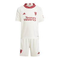 Kids Manchester United Third Away Jersey Kit 2023/24