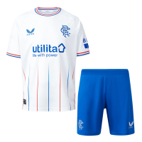 Kids Glasgow Rangers Away Kit Jersey+Shorts 2023/24
