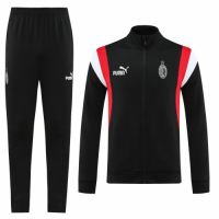 AC Milan Training Jacket Kit (Top+Pants) Black 2023