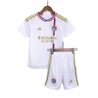 Kids Olympique Lyonnais Home Kit Jersey+Shorts 2023/24