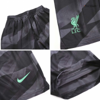 Kids Liverpool Goalkeeper Kit(Jersey+Shorts) Black 2023/24