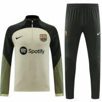 Kids Barcelona Zipper Sweatshirt Kit(Top+Pants) 2023/24