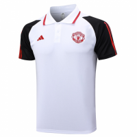 Manchester United Core Polo Shirt White&Black 2023/24
