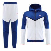 Customize Hoodie Training Kit (Jacket+Pants) Blue&White