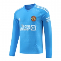 Manchester United Goalkeeper Long Sleeve Jersey Blue 2023/24