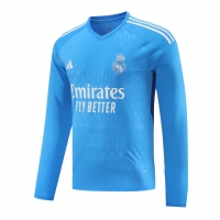 Real Madrid Goalkeeper Long Sleeve Jersey Blue 2023/24