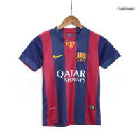 Kids Barcelona Home Jersey Kit(Jersey+Shorts) 2014/15