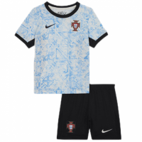 Kids Portugal Away Kit(Jersey+Shorts) EURO 2024