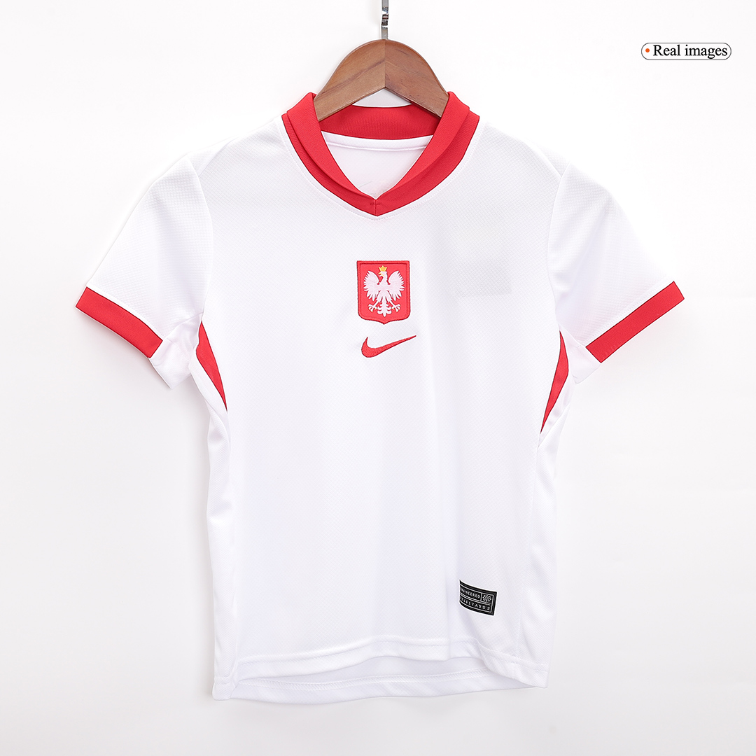 Kids Poland Home Jersey Kit Euro 2024