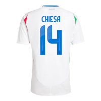 CHIESA #14 Italy Away Jersey Euro 2024