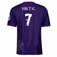 VINI JR. #7 Real Madrid Y-3 Fourth Jersey Purple Player Version 2023/24