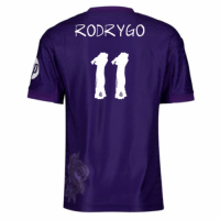 RODRYGO #11 Real Madrid Y-3 Fourth Jersey Purple Player Version 2023/24