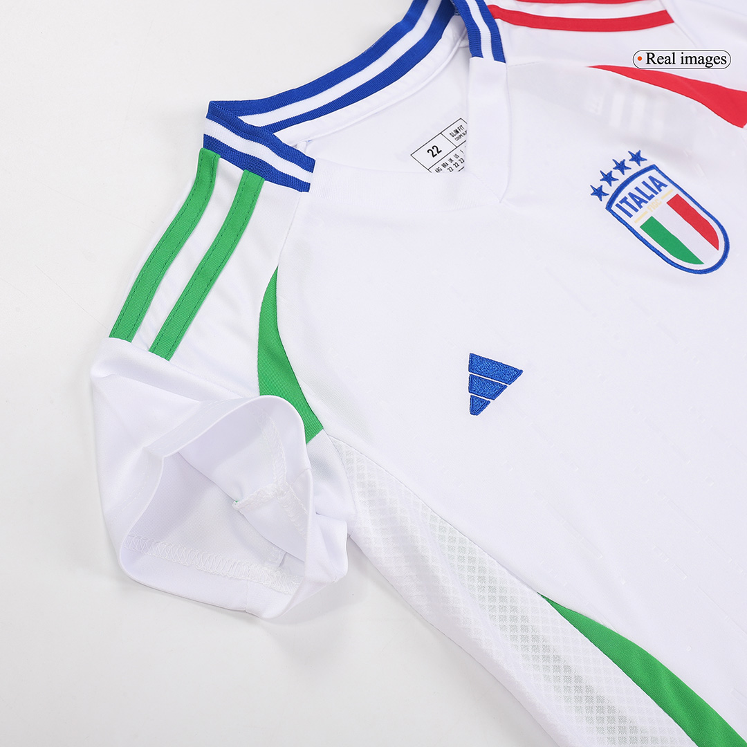 Kids Italy Away Full Jersey Kit Euro 2024