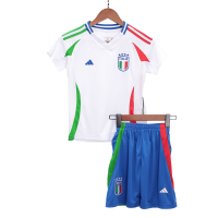 Kids Italy Away Full Jersey Kit Euro 2024