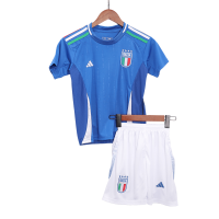 Kids Italy Home Full Jersey Kit Euro 2024