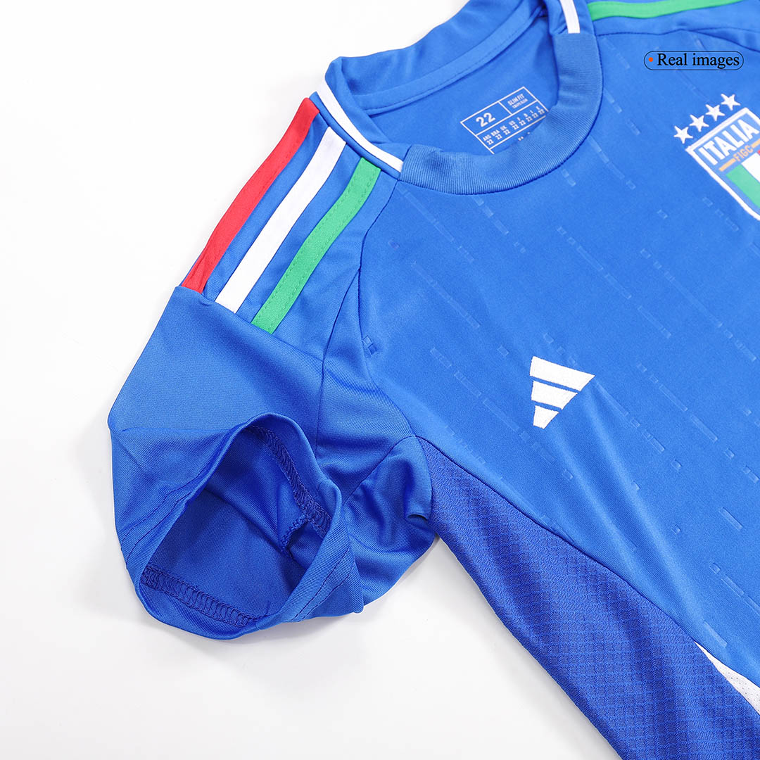 Kids Italy Home Full Jersey Kit Euro 2024