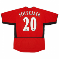 Solskjaer #20 Manchester United Retro Jersey Home 2002/04