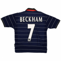Beckham #7 Manchester United Retro Jersey Away 1999/00