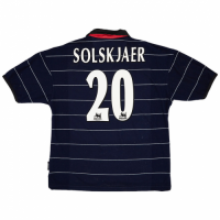 Solskjaer #20 Manchester United Retro Jersey Away 1999/00