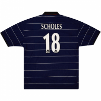 Scholes #18 Manchester United Retro Jersey Away 1999/00