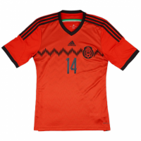 J. HERNÁNDEZ #14 Mexico Retro Away Jersey World Cup 2014