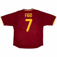 FIGO #7 Portugal Retro Home Jersey Euro Cup 2000