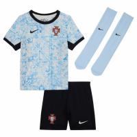 Kids Portugal Away Whole Kit(Jersey+Shorts+Socks) Euro 2024