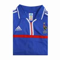 ZIDANE #10 France Retro Jersey Home Eurp Cup 2000