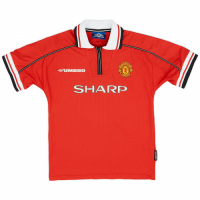 Beckham #7 Manchester United Retro Home Jersey 1999/00