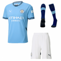 [Super Replica] Manchester City Home Whole Kit(Jersey+Shorts+Socks) 2024/25