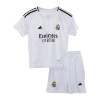 Kids Real Madrid Home Whole Jersey Kit 2024/25