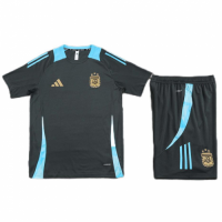 Argentina Training Kit (Jersey+Shorts) Black Copa America 2024