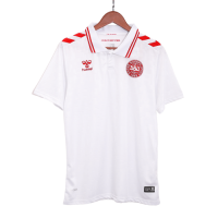 Højlund #9 Denmark Away Jersey Euro 2024