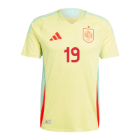 LAMINE YAMAL #19 Spain Away Jersey Player Version Euro 2024