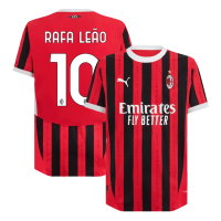 RAFA LEÃO #10 AC Milan Home Jersey Player Version 2024/25