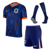 Netherlands Away Whole Kit(Jersey+Shorts+Socks) Euro 2024
