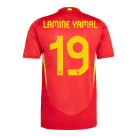 LAMINE YAMAL #19 Spain Home Jersey Player Version Euro 2024