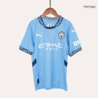 Kids Manchester City Home Jersey Kit 2024/25