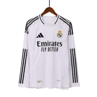 Real Madrid Home Long Sleeve Jersey Player Version 2024/25