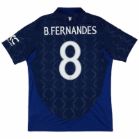 B.FERNANDES #8 Manchester United Away Jersey 2024/25 - Man United Font