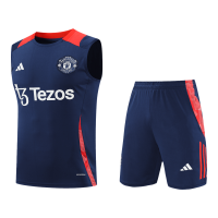 Manchester United Pre-Match Vest Kit(Jersey+Shorts) 2024/25