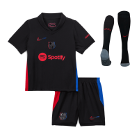 Kids Barcelona Away Full Kit(Jersey+Shorts+Socks) 2024/25