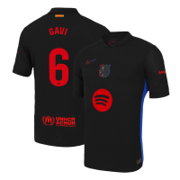 GAVI #6 Barcelona Away Spotify Logo Without Text Match Jersey 2024/25