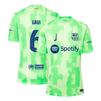 GAVI #6 Barcelona Third Jersey 2024/25 - UCL Font