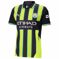 HAALAND #9 Manchester City Away Jersey 2024/25 - UCL Font