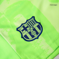 Kids Barcelona Third Spotify Logo Without Text Jersey Kit 2024/25